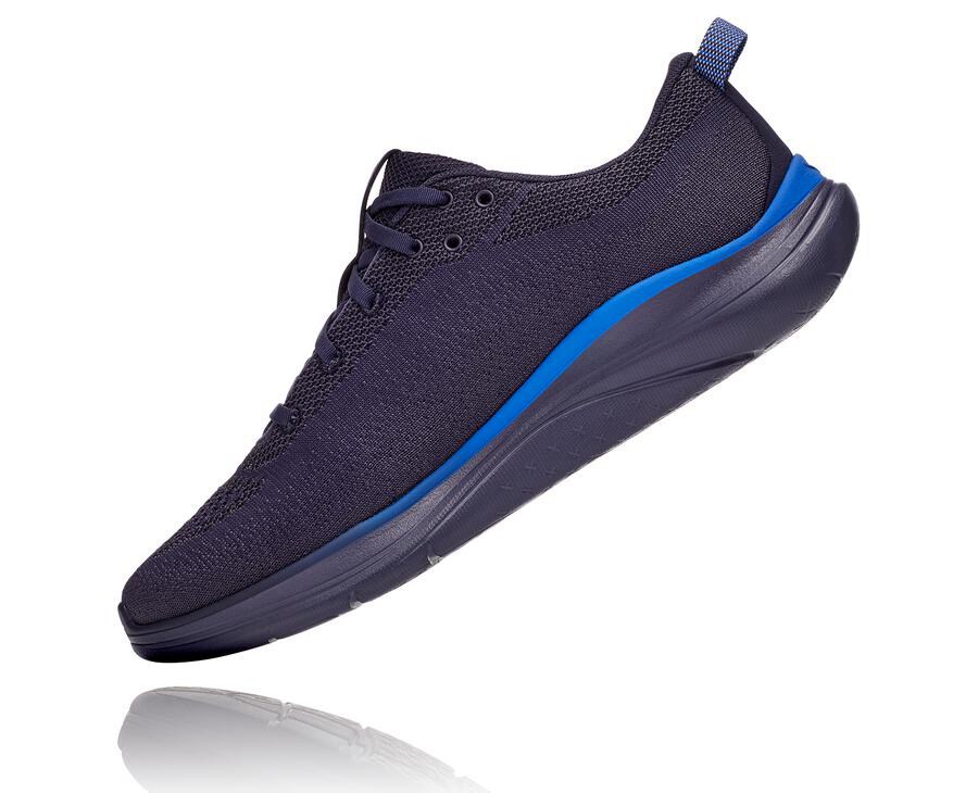 Hoka One One Running Shoes Mens Navy - Hupana Flow - 69071CEGI